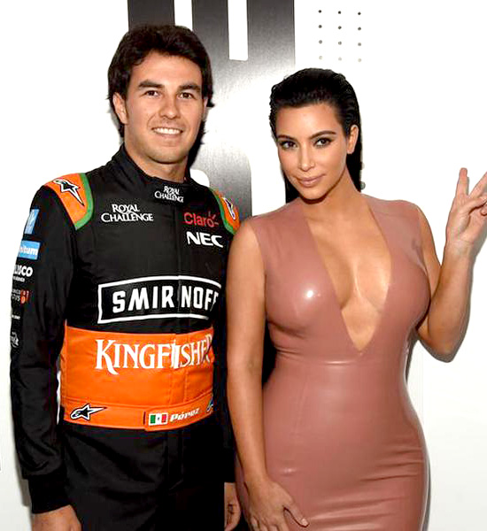 Checo y Kim Kardashian conviven en fiesta previo al #CanadianGP