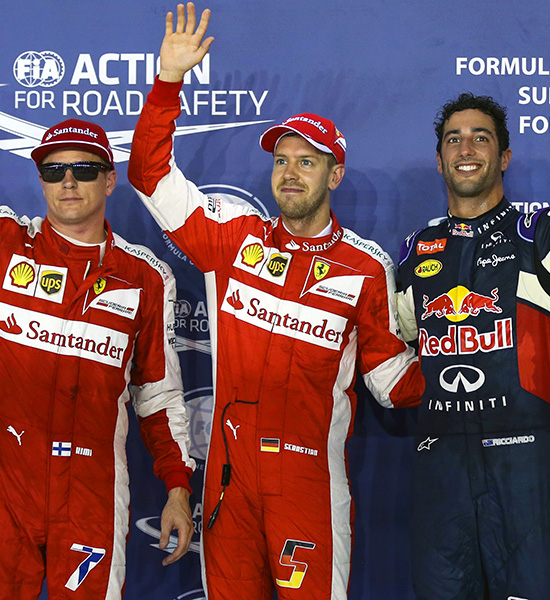 Vettel corta la supremacia de Mercedes y consigue la pole en Singapur
