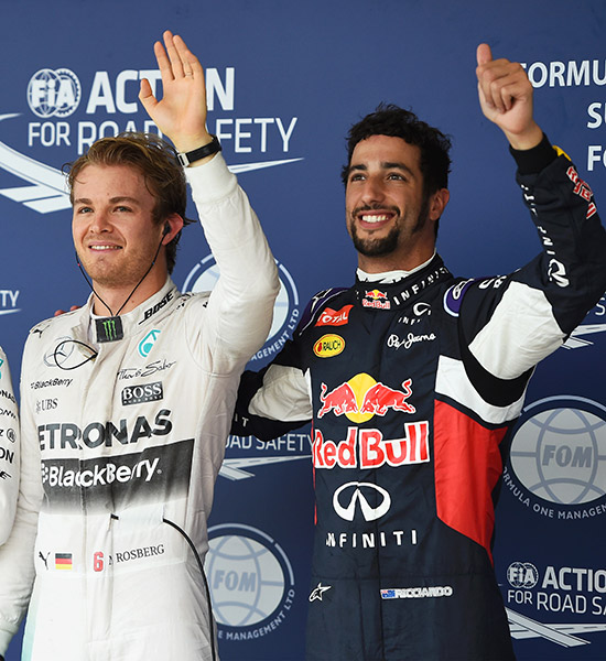 Rosberg consigue la pole bajo la lluvia en Austin