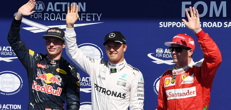 Rosberg se queda la pole en Spa; Checo partirá sexto
