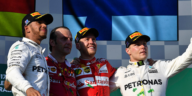 Vettel vence brillantemente a los Mercedes en Australia