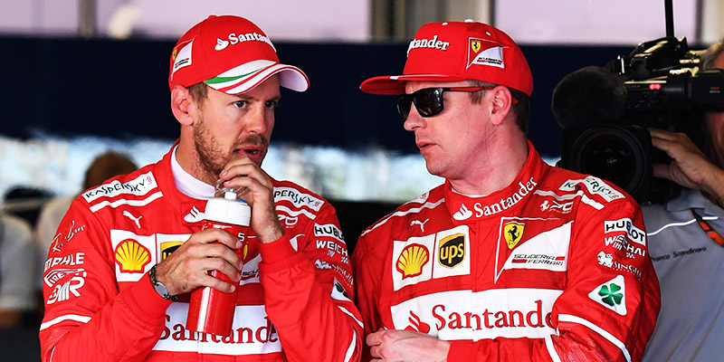 Vettel consigue la pole en Rusia, Raikkonen completa la primera fila