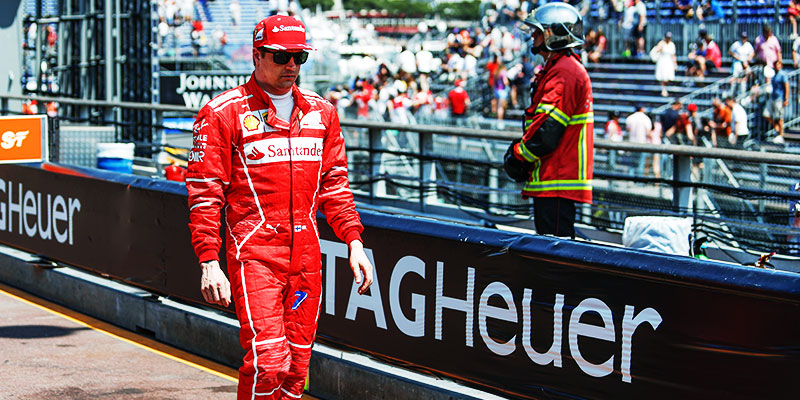 Raikkonen logra la pole y Ferrari hace el 1-2 en Mónaco