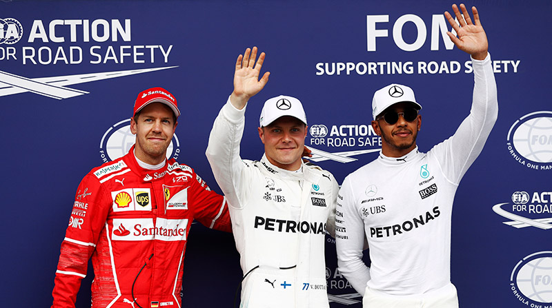 Bottas supera por muy poco a Vettel y se queda la pole en Austria