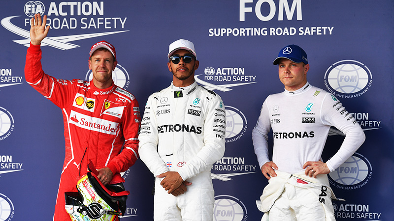 Hamilton y Vettel en la primera fila para el arranque en Austin