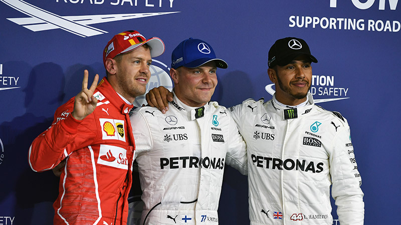 Bottas se queda la última pole del año en Abu Dhabi