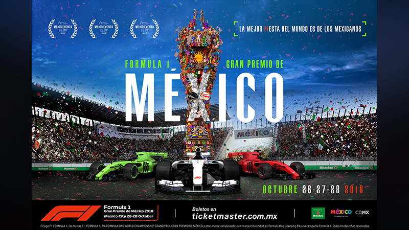 El arte del FORMULA 1 GRAN PREMIO DE MÉXICO 2018™ continúa impulsando la cultura mexicana