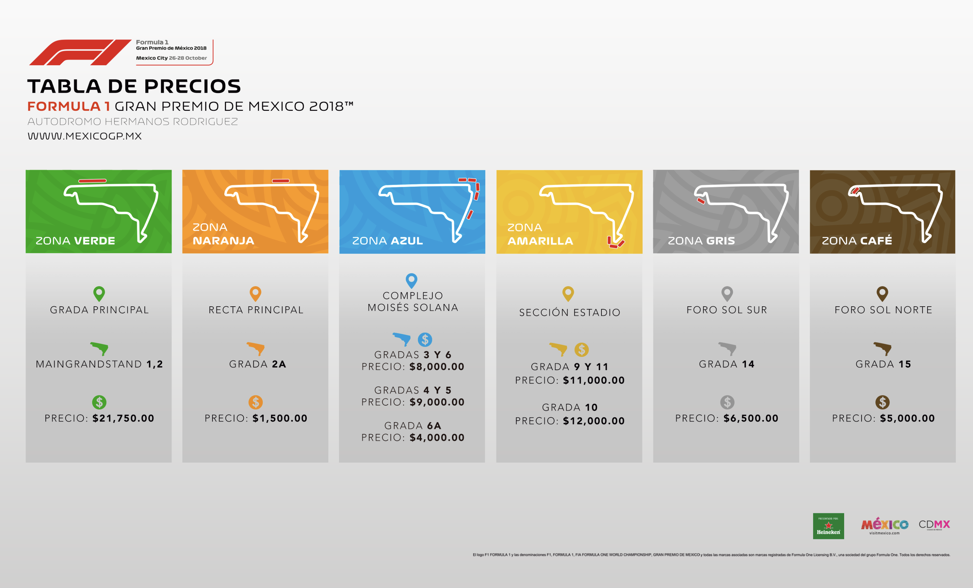 MexicoGP | Inicia preventa de boletos para el FORMULA 1 GRAN PREMIO DE  MÉXICO 2018™