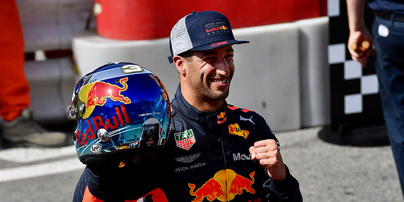 Formidable pole de Ricciardo