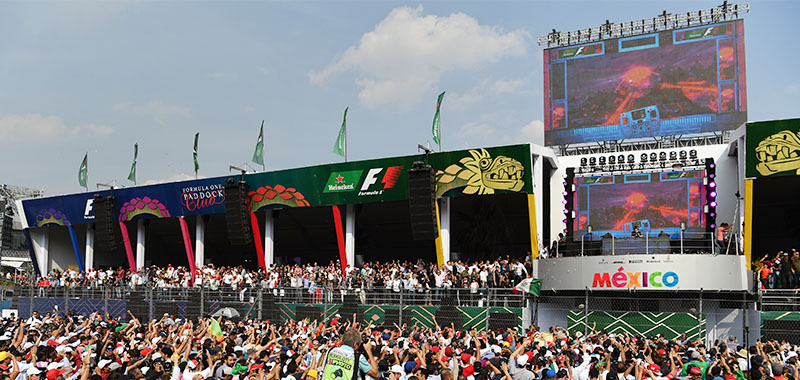 A casi un mes del evento, sólo queda disponible el 10% de los boletos para el FORMULA 1 GRAN PREMIO DE MÉXICO 2018™