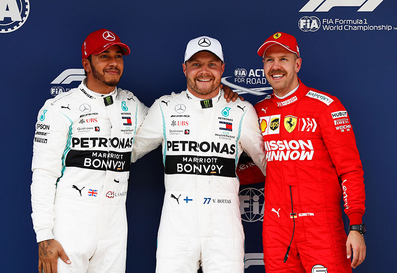 Bottas supera a Hamilton por 0.023s y consigue la pole del GP1000 en China