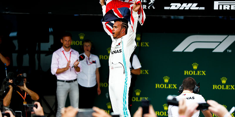 Hamilton se convirtió en el máximo ganador del GP de Gran Bretaña al vencer por sexta vez en Silverstone.