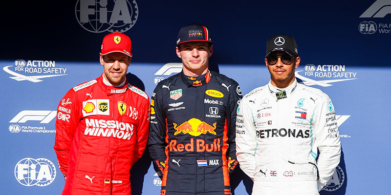 Verstappen desde la pole position en Interlagos 2019