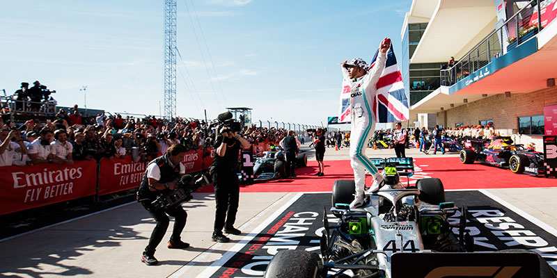 Lewis Hamilton logra su sexto campeonato de F1 en Austin