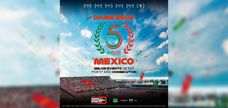 ¡DAME ESOS 5, MÉXICO! El FORMULA 1 GRAN PREMIO DE MÉXICO™ rompe su propio récord