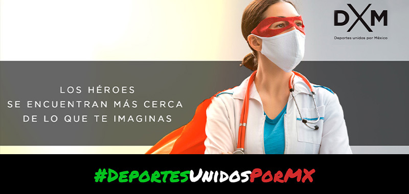Iniciativa “Deportes Unidos Por México” reconoce a los héroes del sector salud