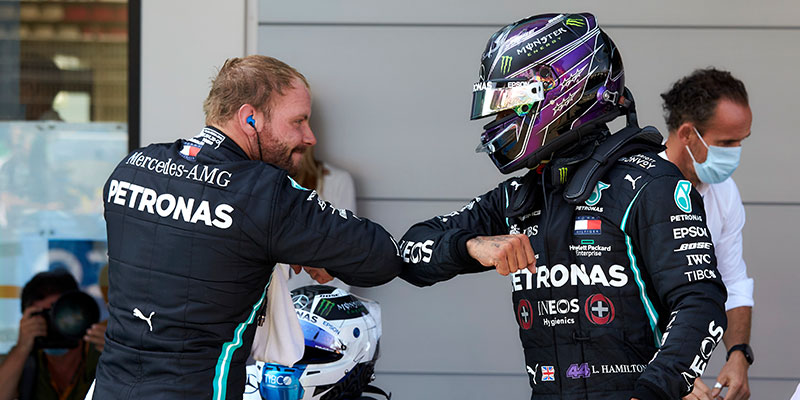 Hamilton gana a Bottas por 59 milésimas el duelo por la pole en el GP de España