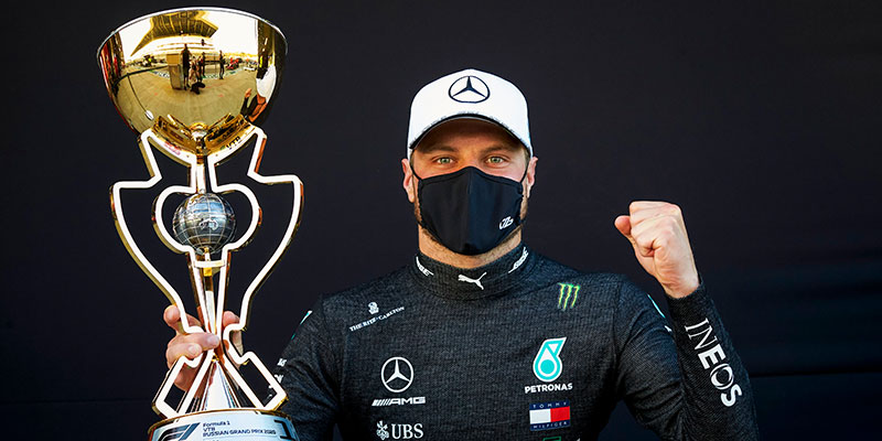 Bottas gana en Rusia tras sanción a Hamilton.