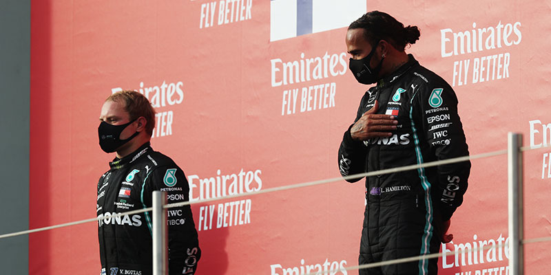 Hamilton logró la victoria en el GP de Emilia Romagna de Fórmula 1 disputado en Imola.