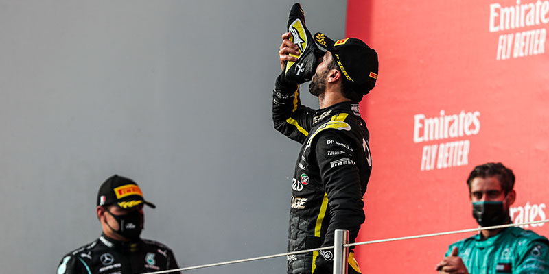 Hamilton logró la victoria en el GP de Emilia Romagna de Fórmula 1 disputado en Imola.