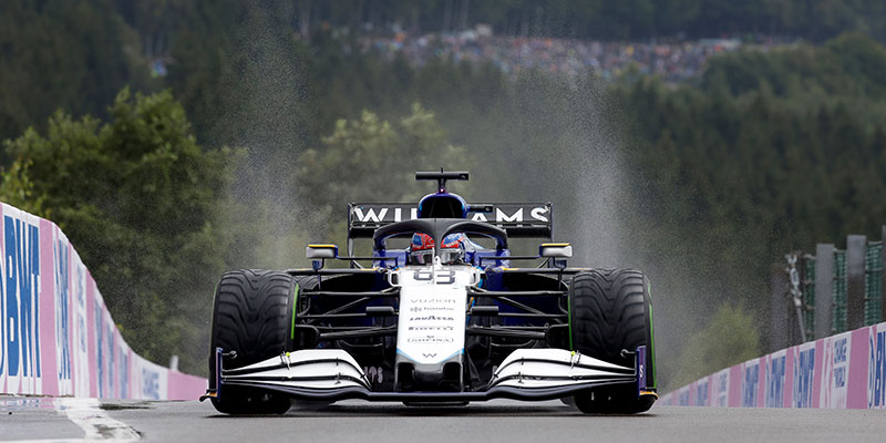 Verstappen le quita la pole a un sorprendente Russell en Bélgica