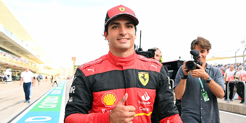Sainz vence a Leclerc por la pole en Austin