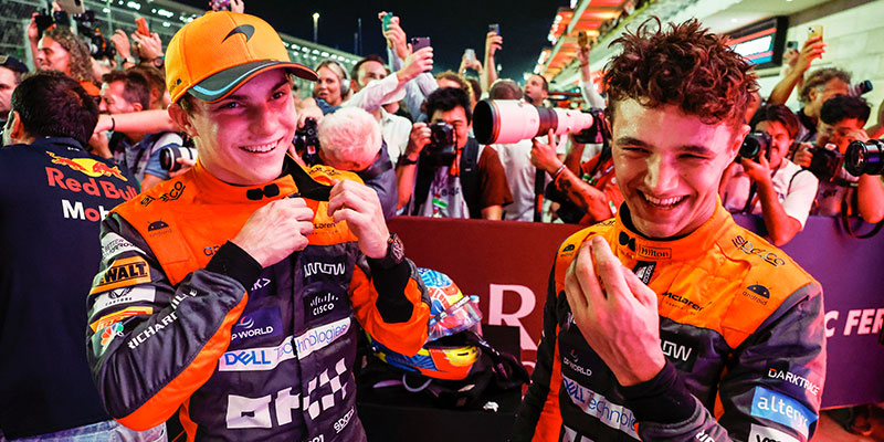 Verstappen es tricampeón de la F1, Piastri gana la sprint de Qatar