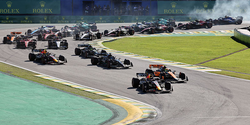Verstappen gana la sprint en Brasil