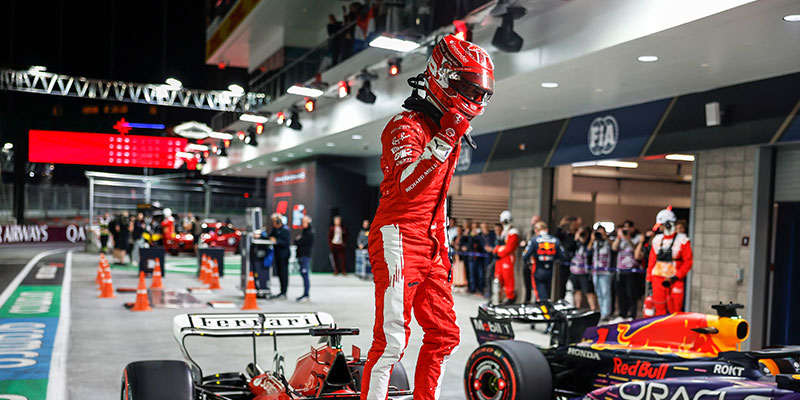 Leclerc gana la pole para el GP de Las Vegas
