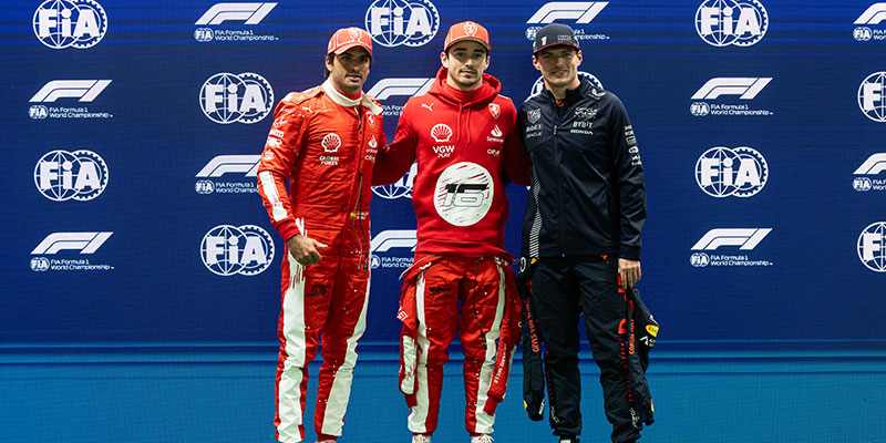 Leclerc gana la pole para el GP de Las Vegas