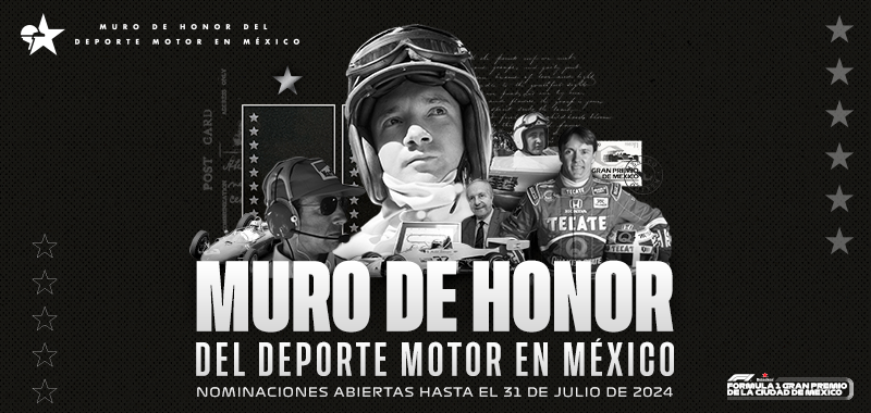 Arranca el periodo de nominaciones 2024 al Muro de Honor del Deporte Motor en México