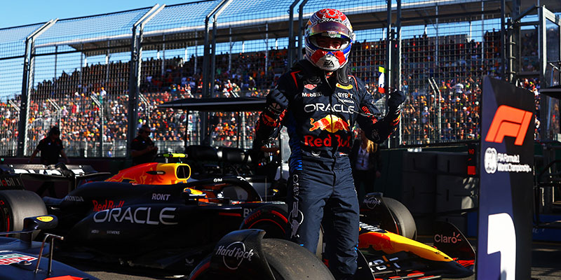 Verstappen logró la pole position para el Gran Premio de Australia rompiendo las ilusiones de Ferrari.