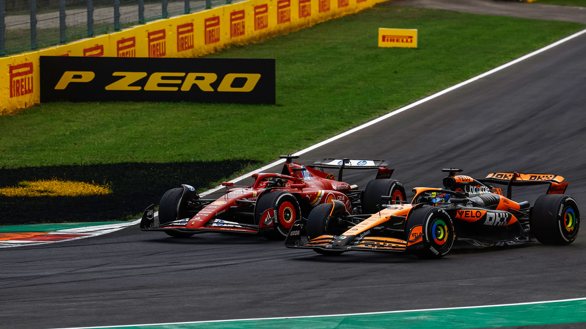 Leclerc le dio la victoria a Ferrari en el GP de Italia