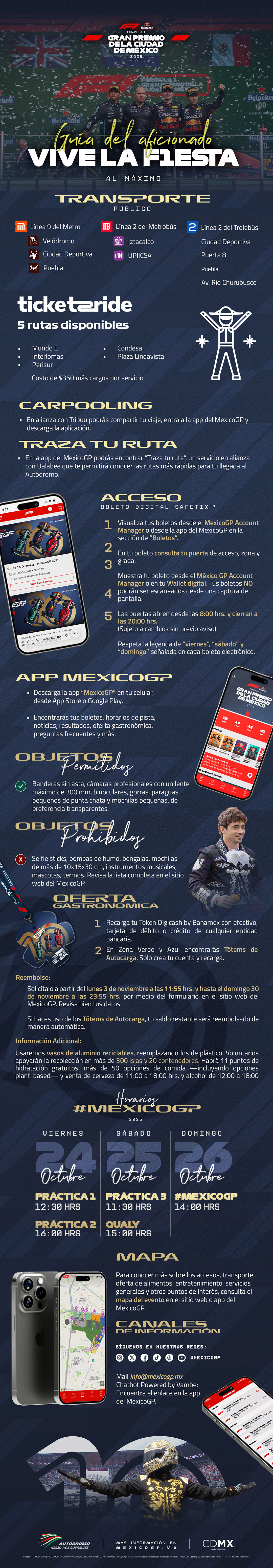 MexicoGP Todo lo que necesitas saber para vivir la F1ESTA al máximo -  MexicoGP